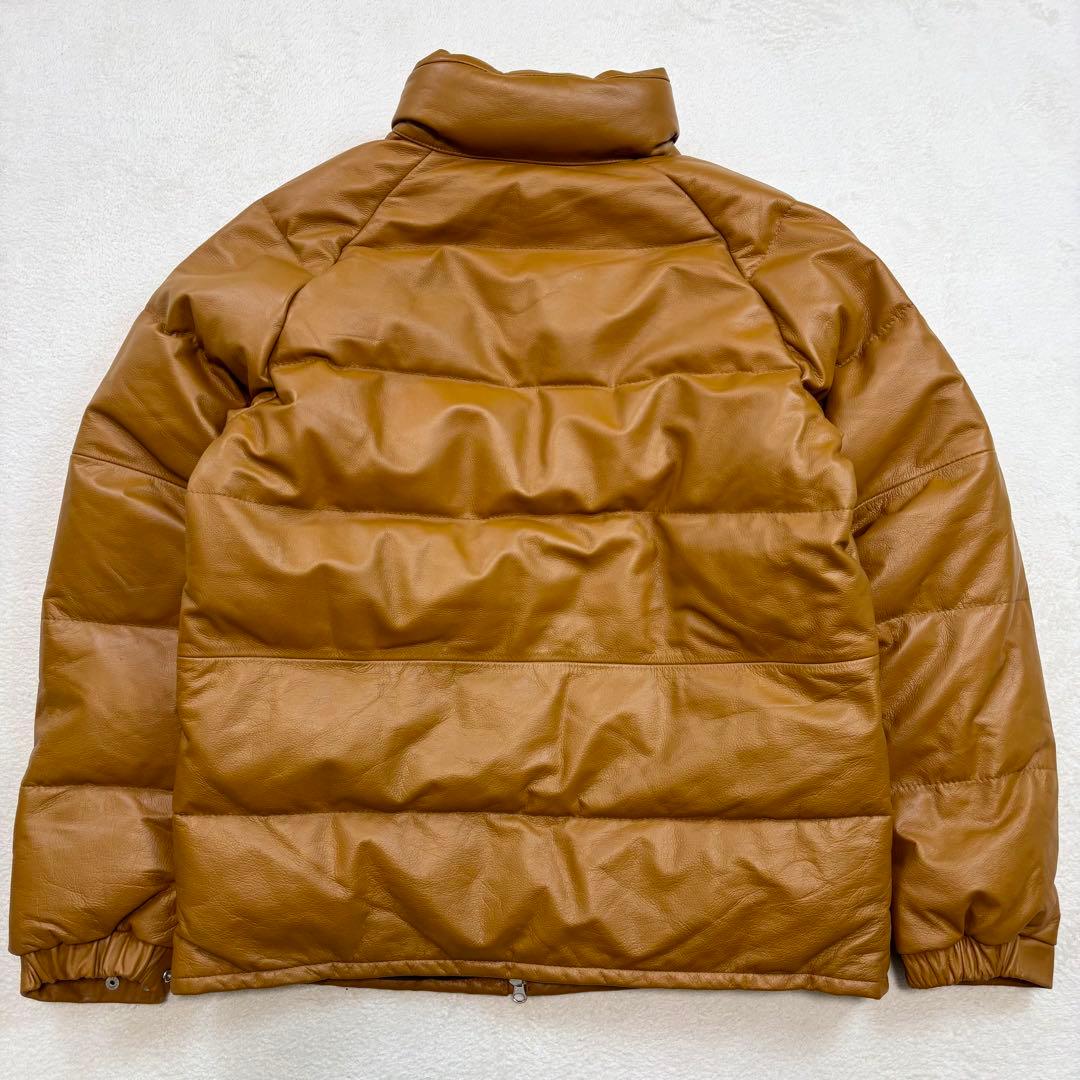 新品未使用 UABONI ユアボニ レザーダウンジャケット キャメル