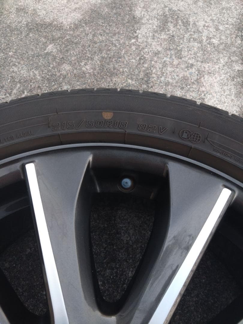 【マツダ CX-3 純正 18インチ ホイール4本＋タイヤ付】215/50R18