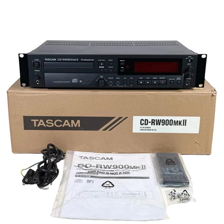 美品・CD再生履歴0時間 TASCAM CDレコーダー CD-RW900MK2