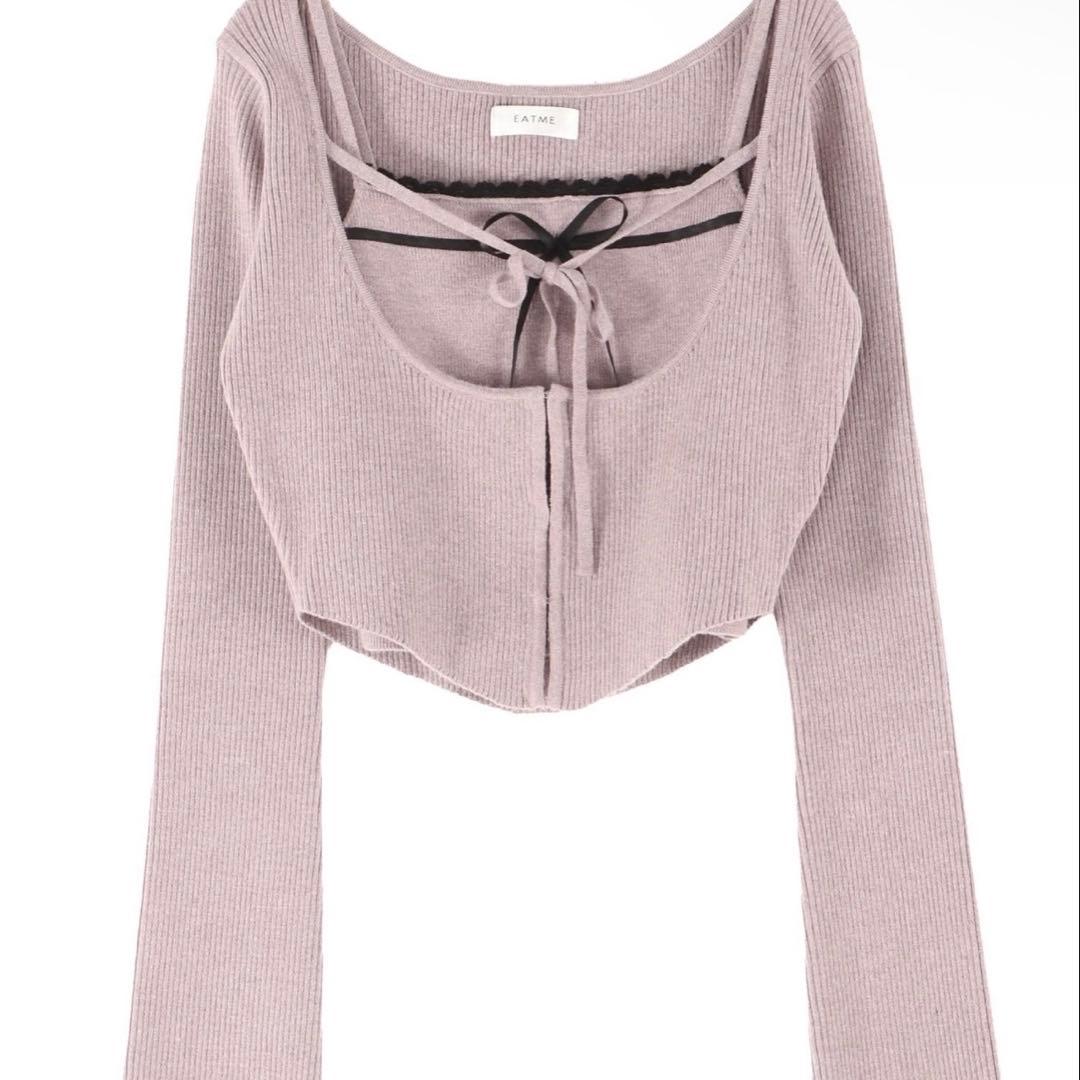 EATME バイカラーキャミニットアンサンブル