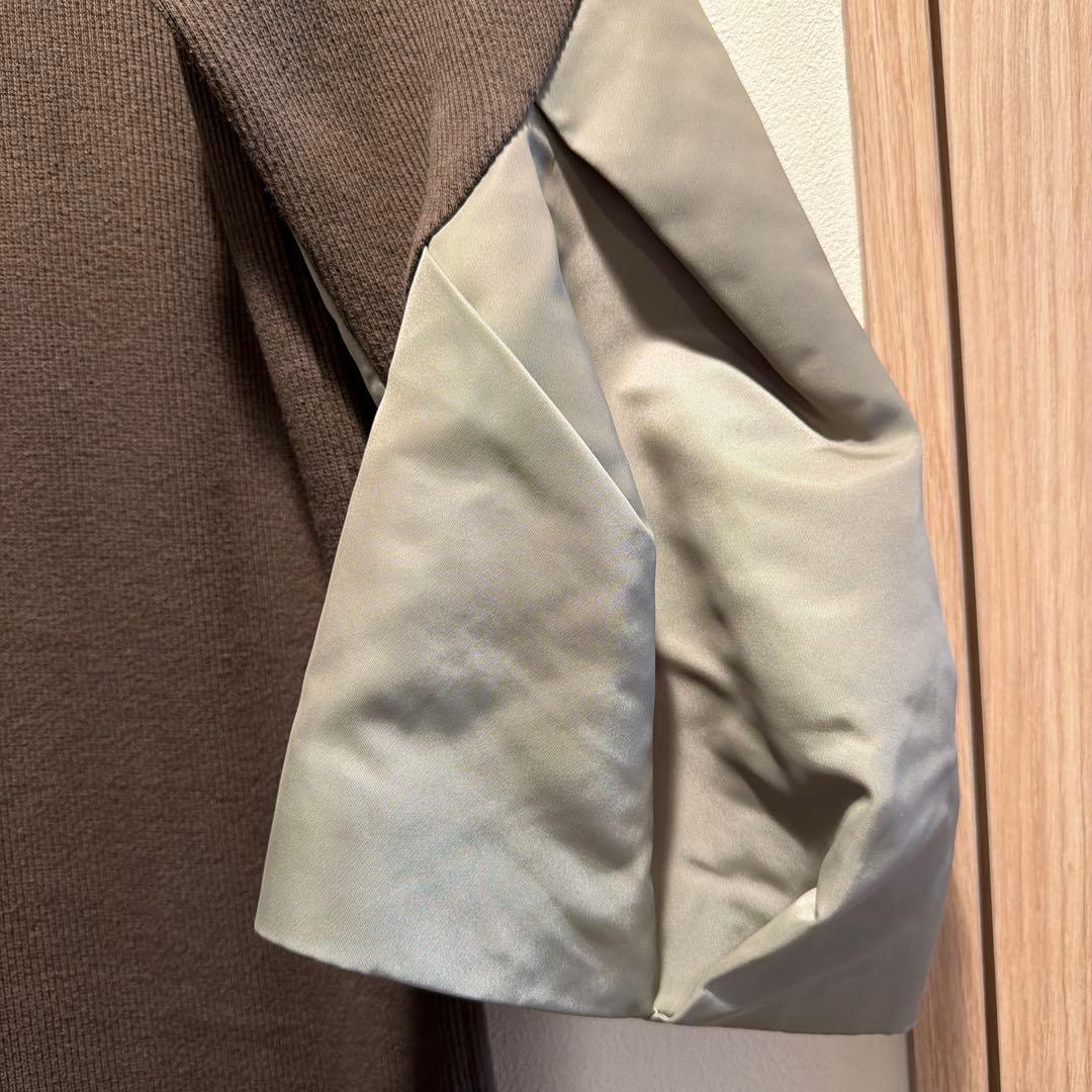 sacai Nylon Twill Mix Dressロングワンピース