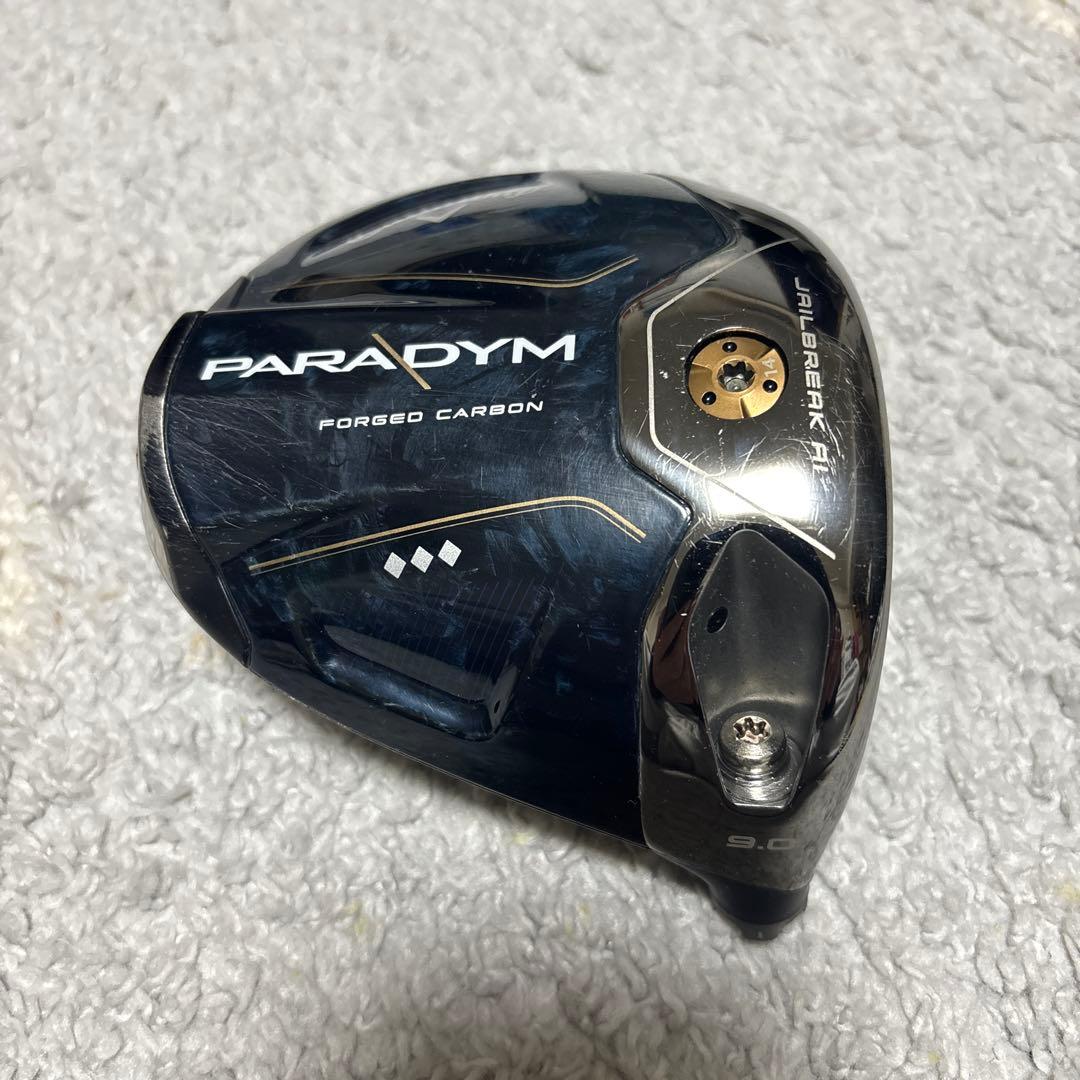 パラダイムトリプルダイヤモンド　　ドライバーヘッド。ヘッドカバー付