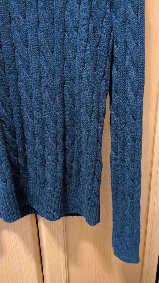 Polo Ralph Lauren ネイビー ケーブルニット XS