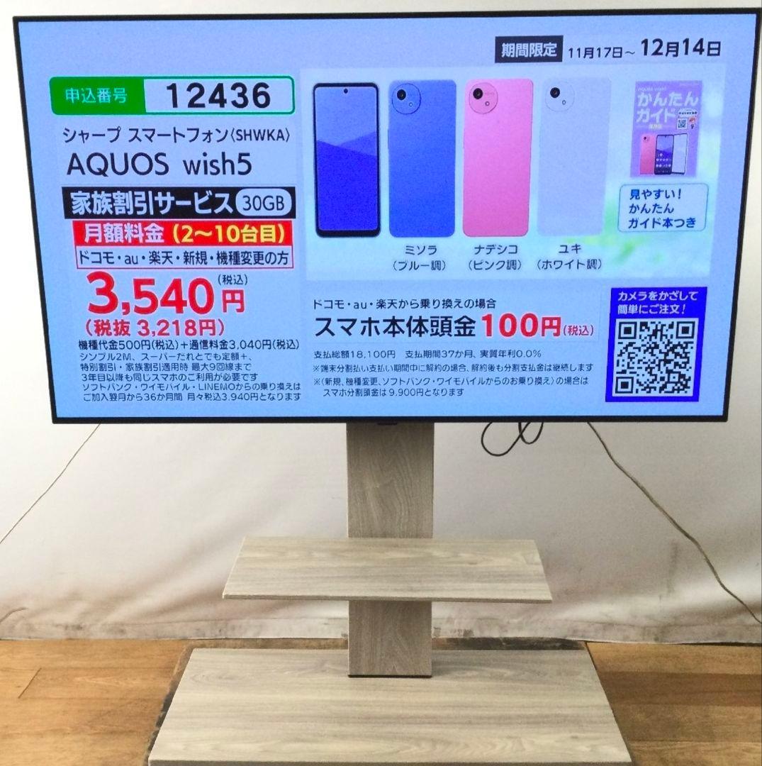 55V型 4K有機ELテレビ LG OLED55B2PJA　2023年購入