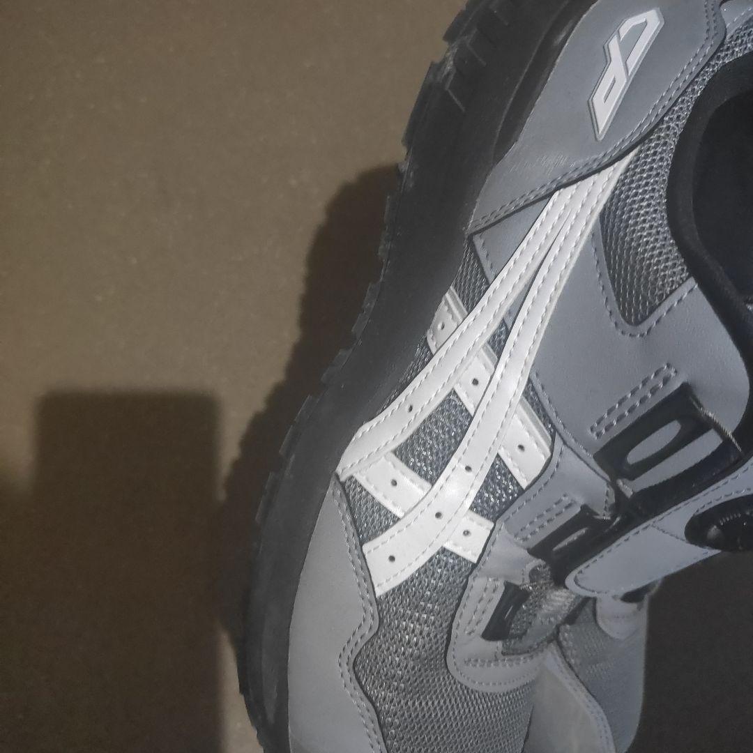 ASICS 安全靴 グレー スリッポン