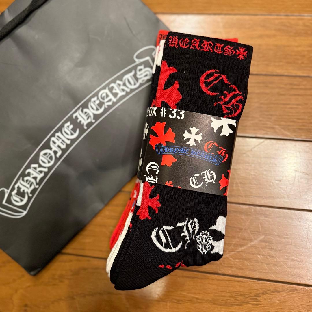 クロムハーツ　socks3枚セット