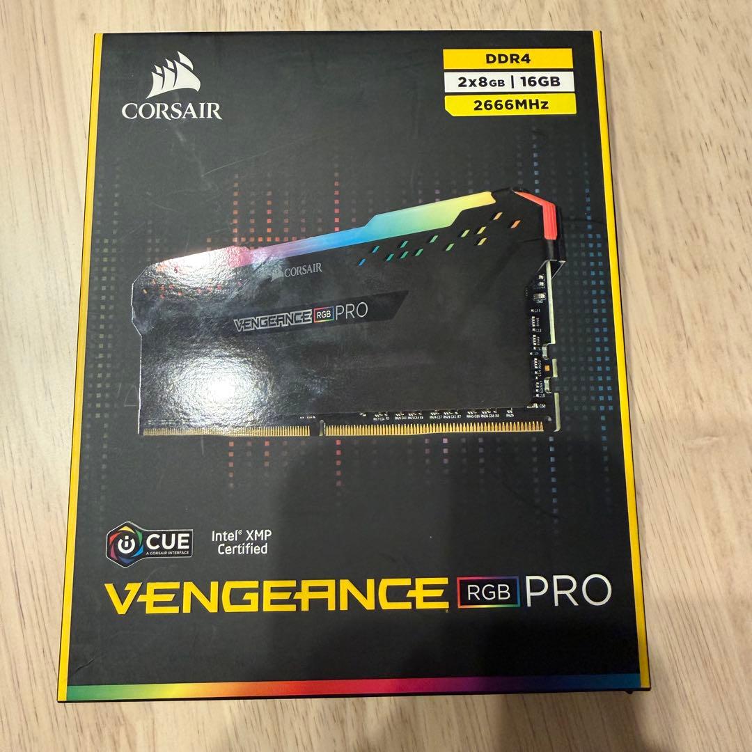 【箱付き】Corsair VENGEANCE RGB 16GB(8GB×2)