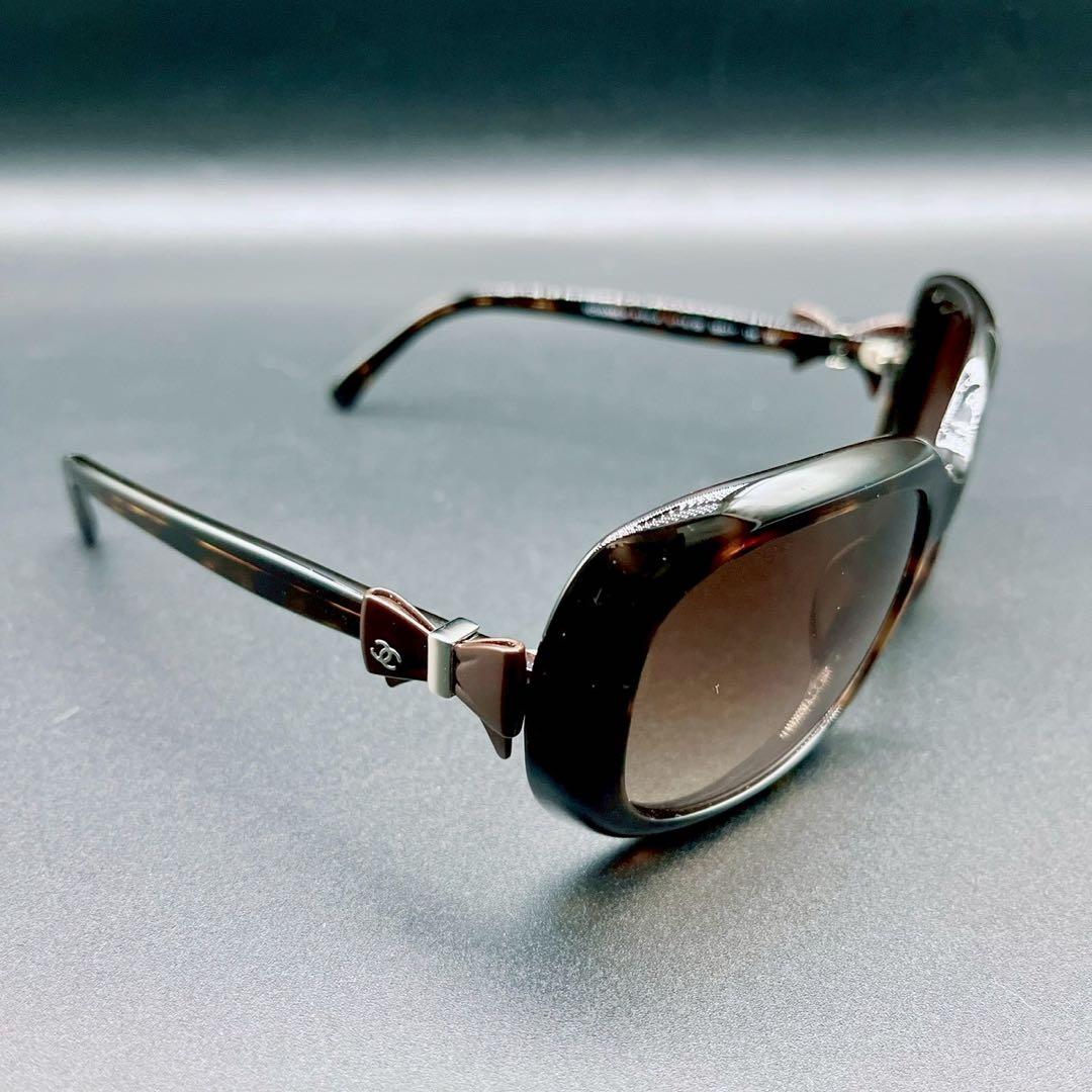 小物 CHANEL sunglasses eyewear ribbon brown