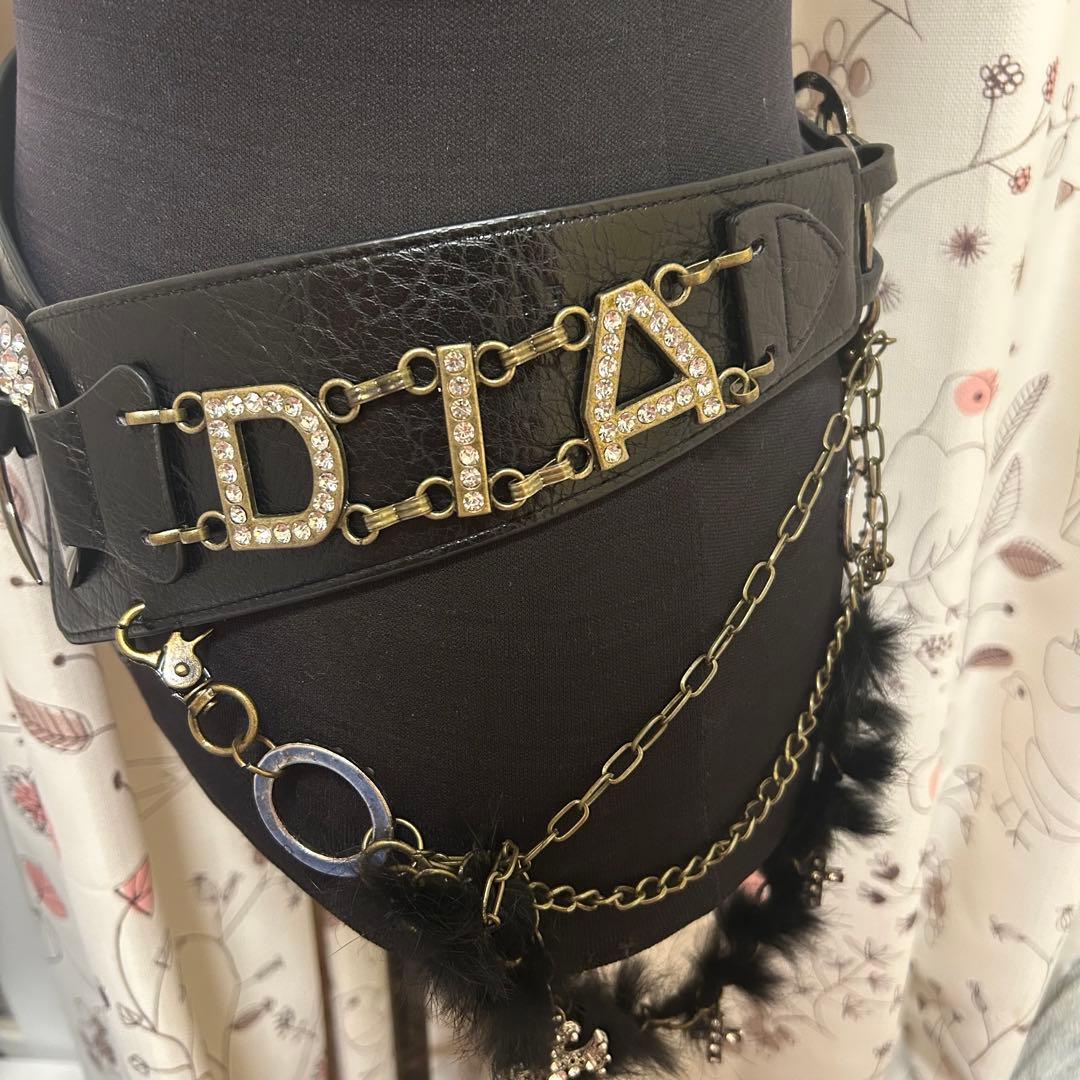 d.i.a ムーンバックルチェーンベルト チェーン付き
