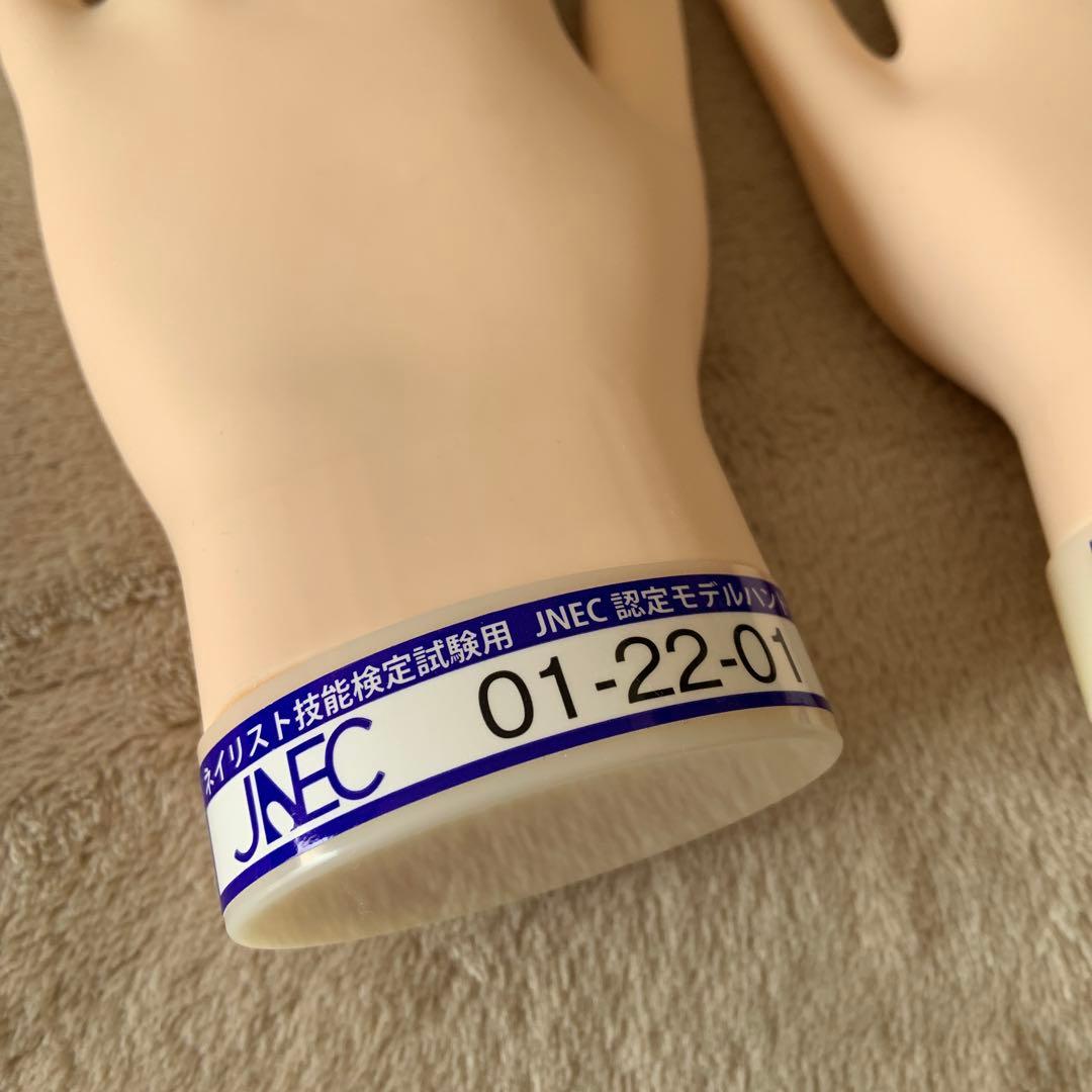 ネイリスト検定試験用モデルハンド　ネイル