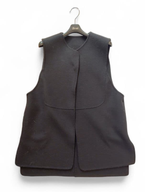 【MACHATT】22年商品美品　リバーウールジレ F ブラック