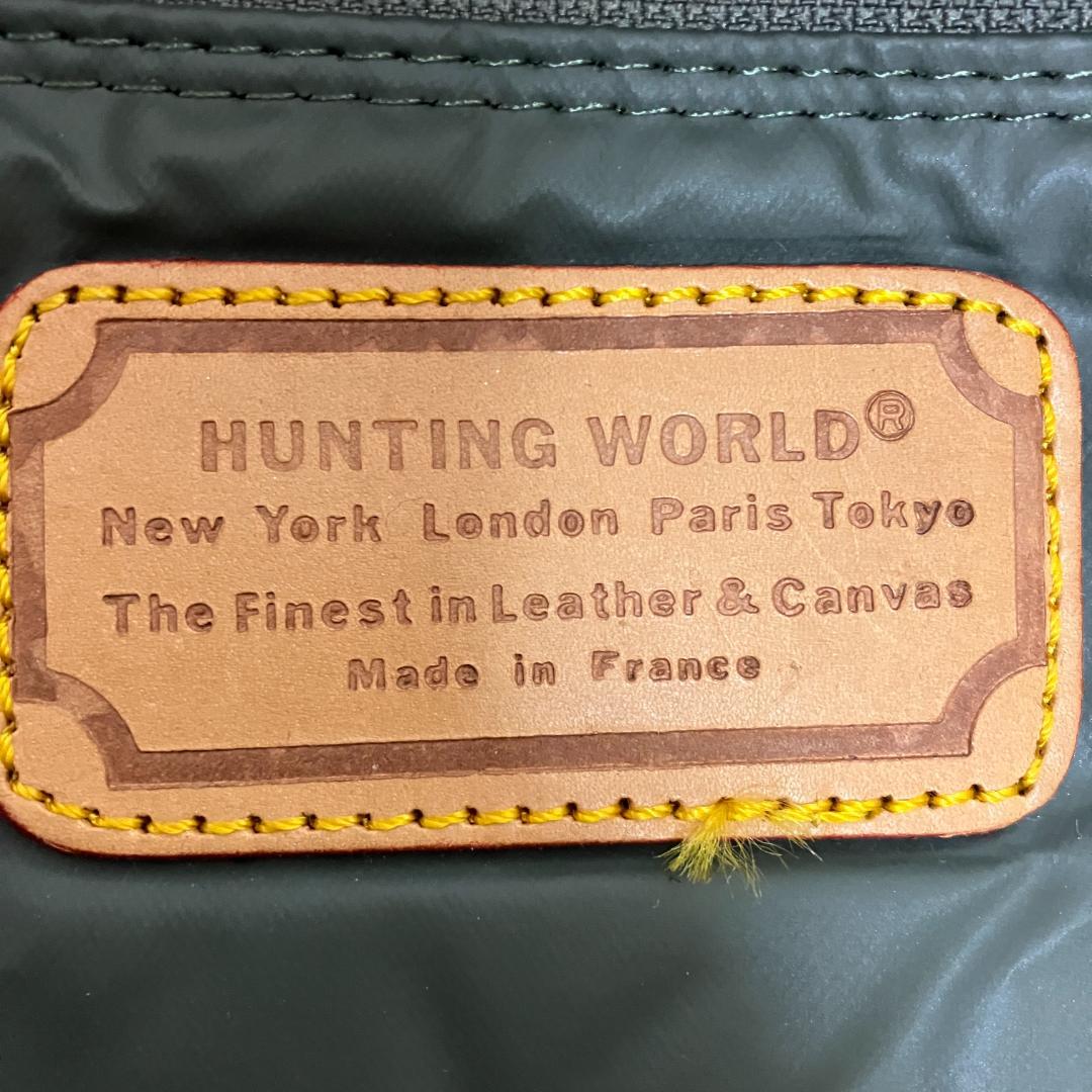 B838【2way】HUNTING WORLD★バチュークロス ボストンバッグ