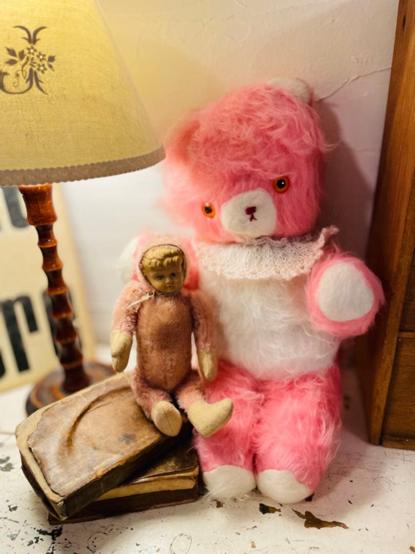 ༄༅ 小麗༄༅ページ　ピンクのヴィンテージ ベア