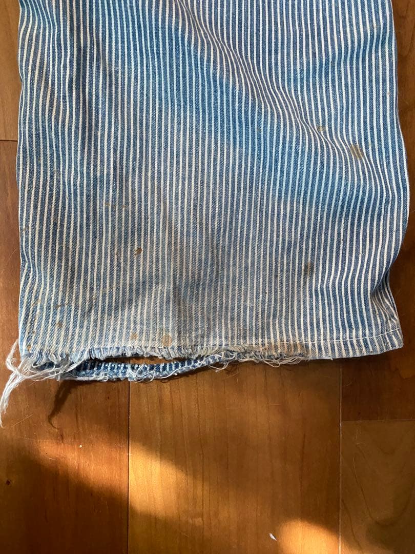 50s ビンテージ　PIONEER ヒッコリーストライプつなぎ　カバーオール