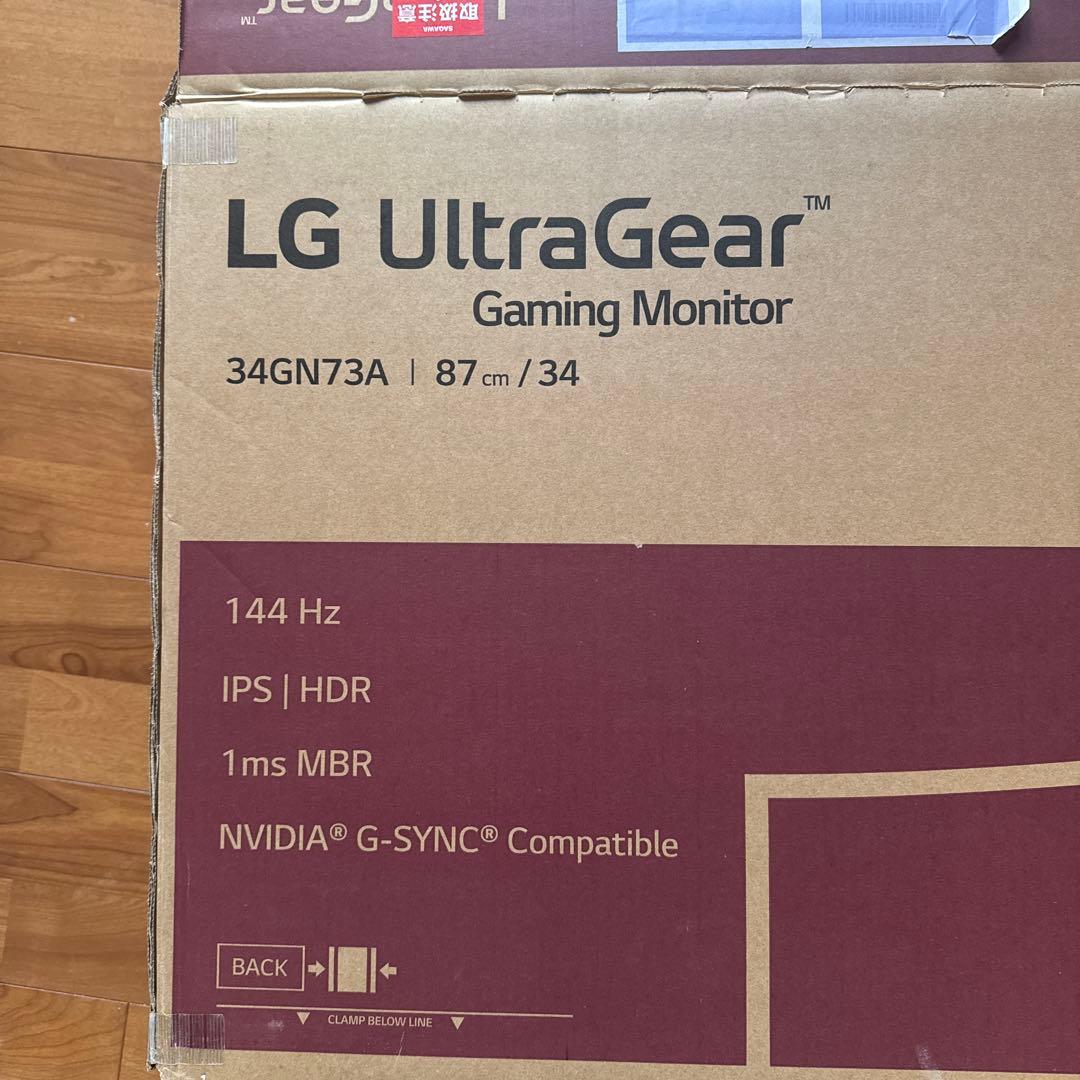 【ジャンク】LG ゲーミング 湾曲モニターUltraGear 34GN73A