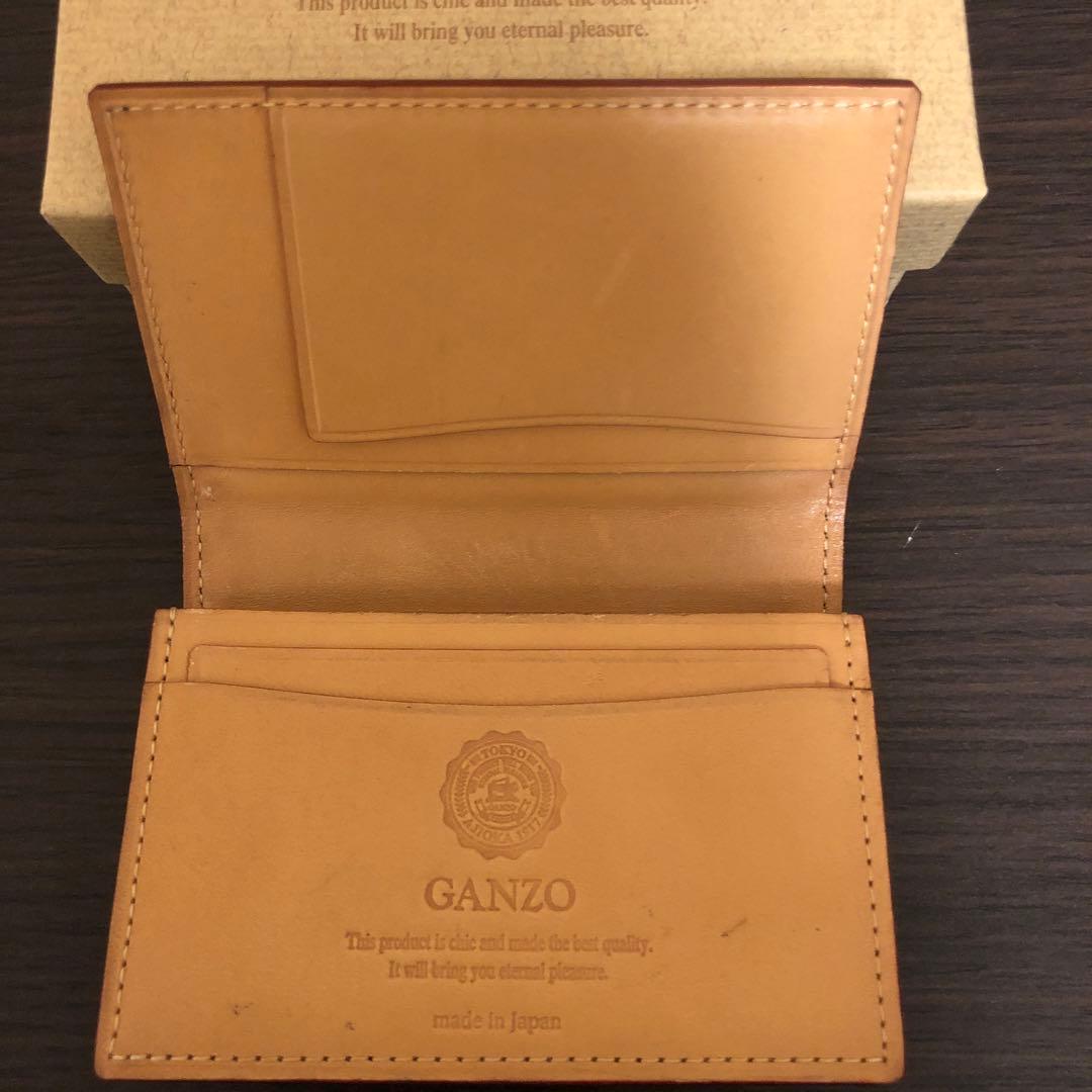 GANZO ダークブラウン 名刺入れ
