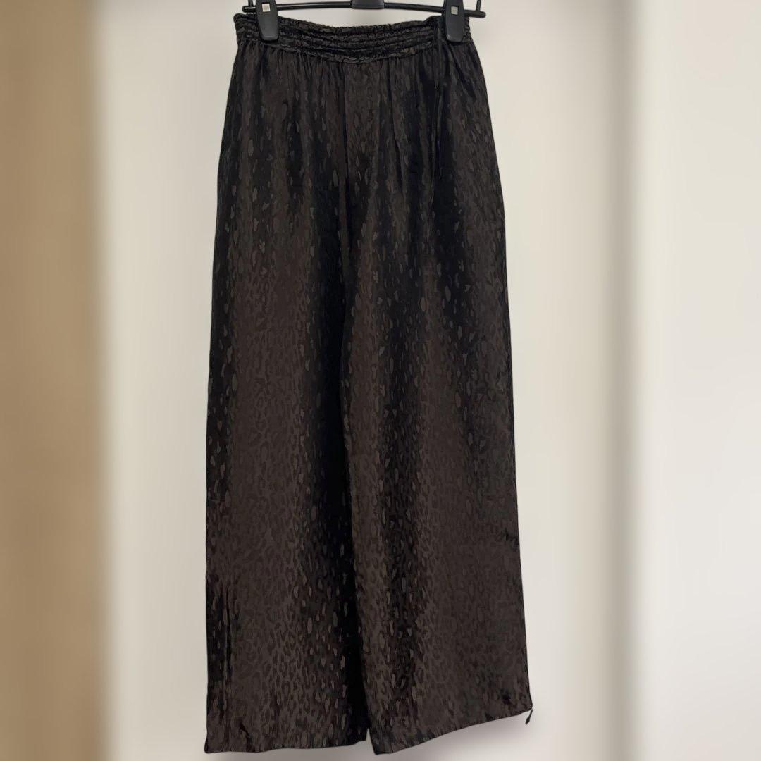 TICCA レオパード柄 ワイドパンツ