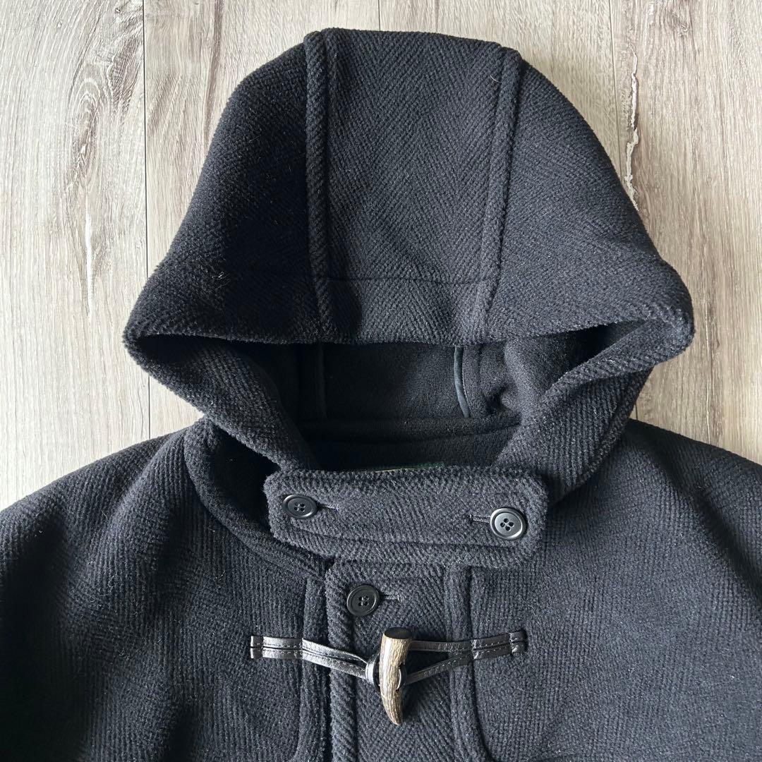 NEW YORKER MOORBROOK ヘリンボーン ダッフルコート L 黒
