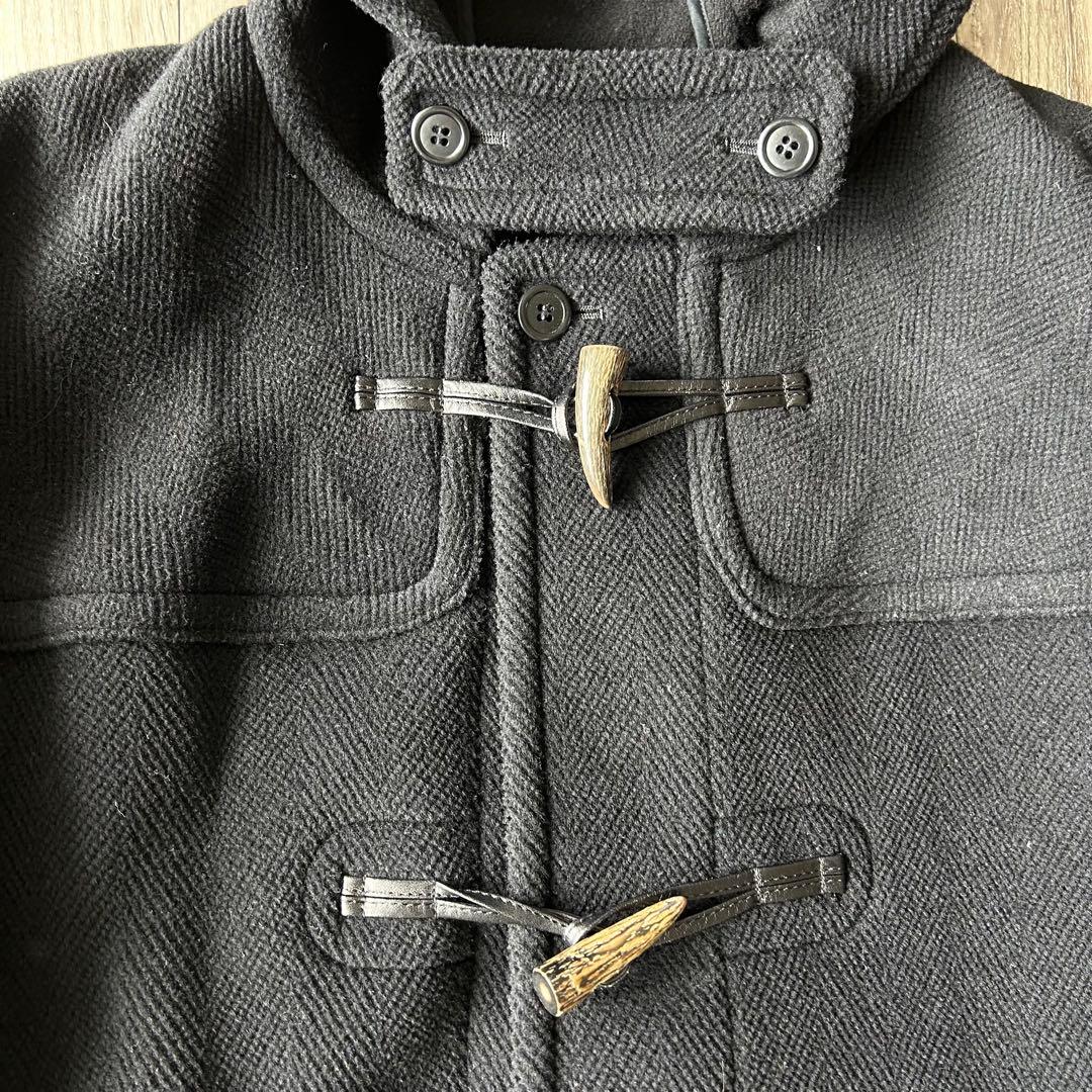 NEW YORKER MOORBROOK ヘリンボーン ダッフルコート L 黒