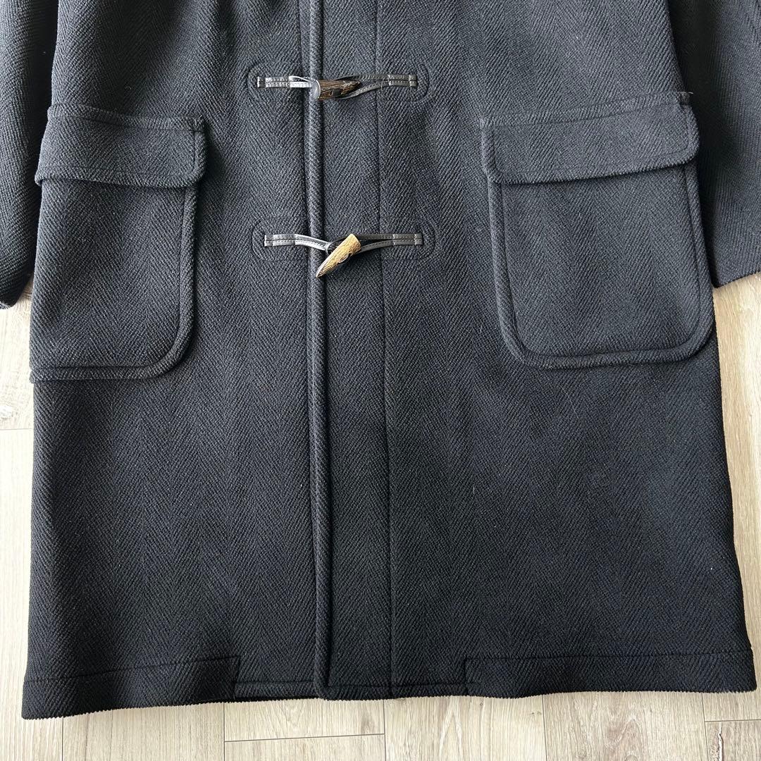 NEW YORKER MOORBROOK ヘリンボーン ダッフルコート L 黒