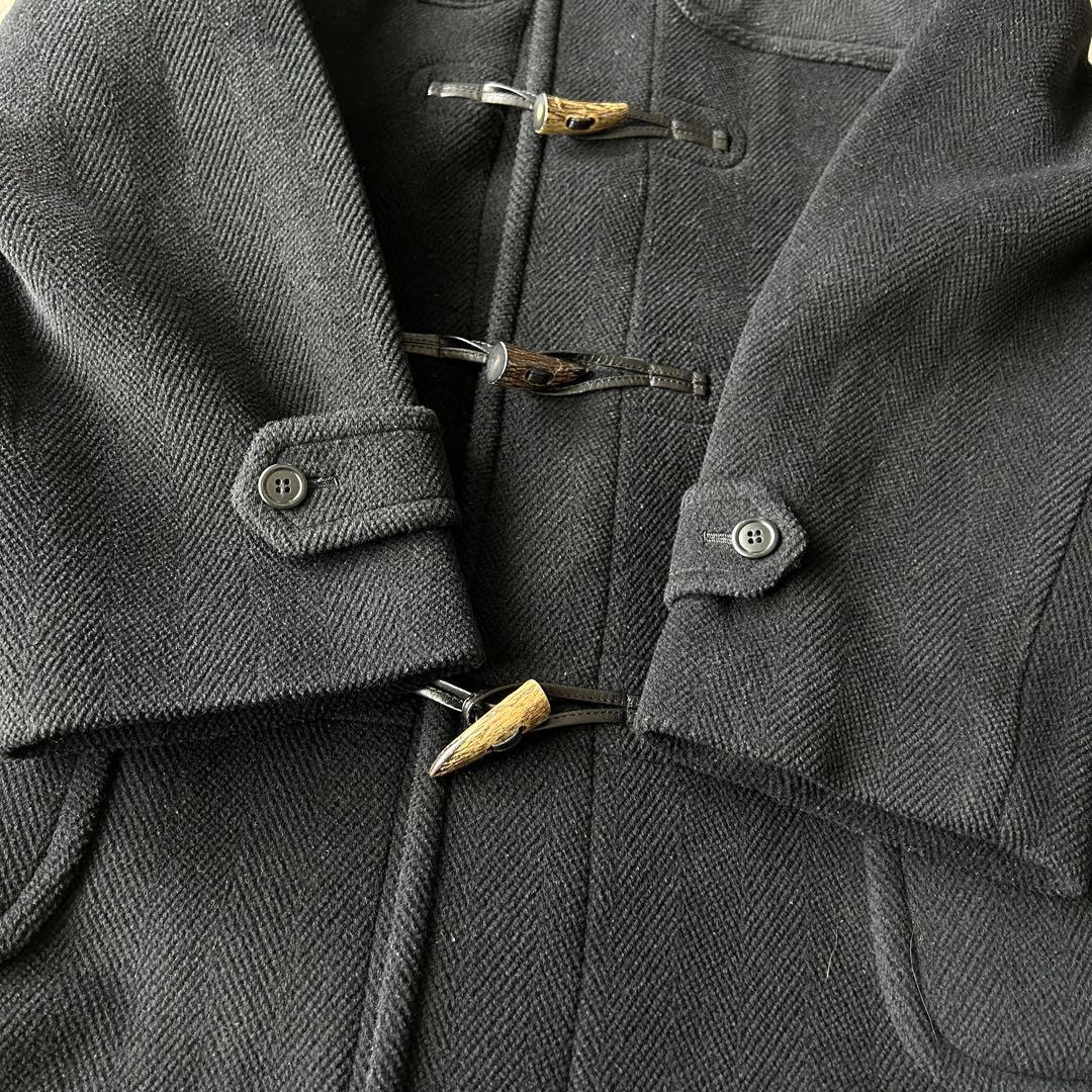 NEW YORKER MOORBROOK ヘリンボーン ダッフルコート L 黒