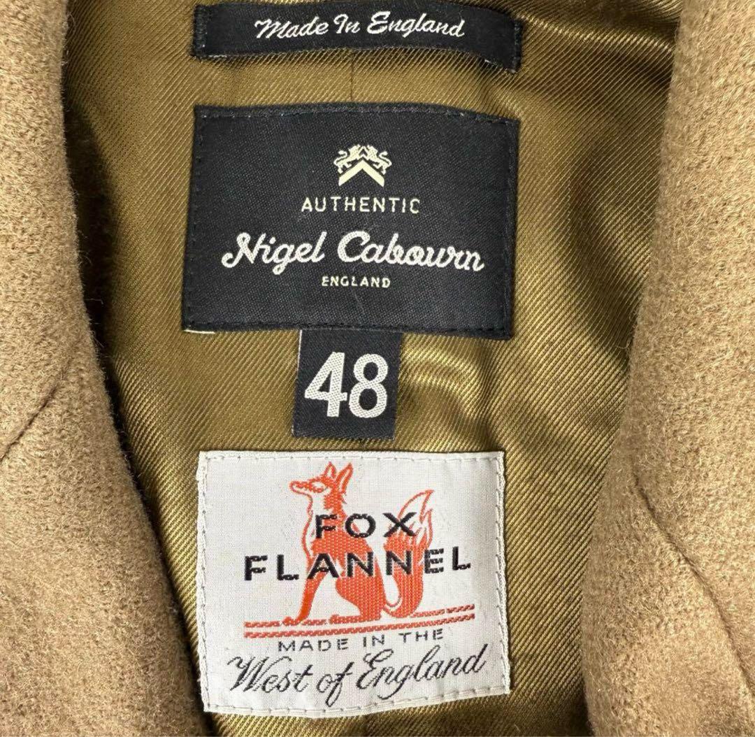 ナイジェルケーボン フォックスフランネル ウールメルトンピーコート イングランド