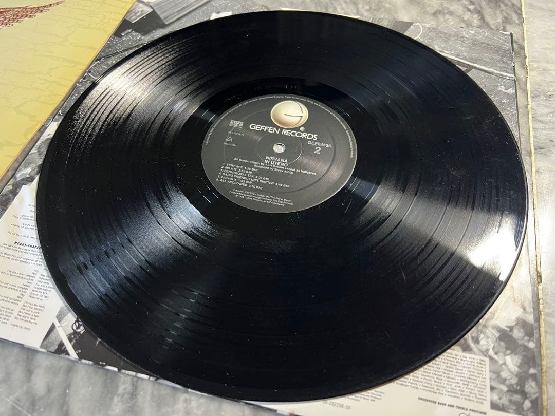 NIRVANA ニルヴァーナ IN UTERO アルバム アナログ盤 レコード