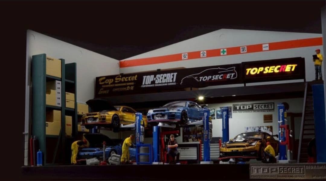 T*a様 オートサロン TOP SECRET ジオラマ1:64 トップシークレッ