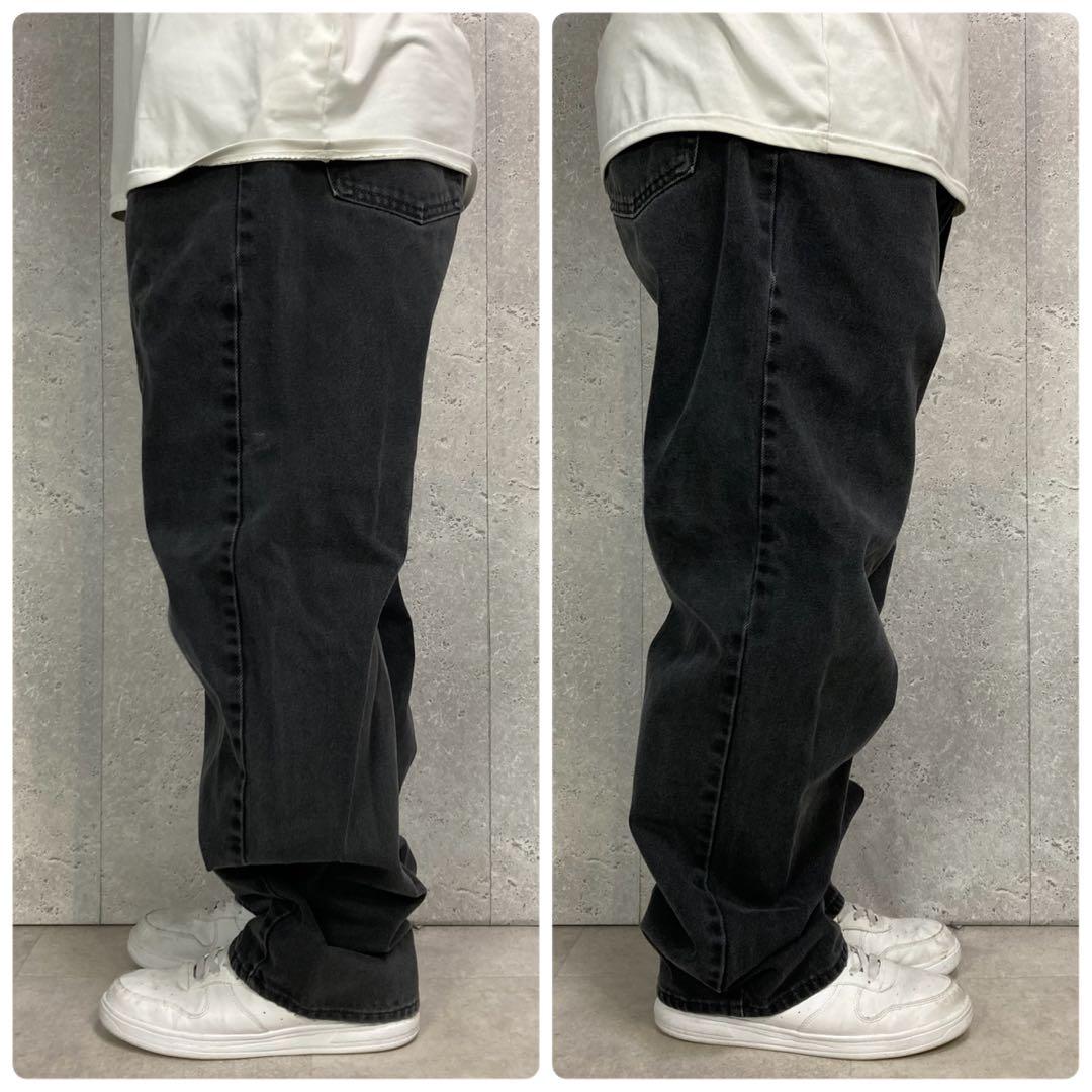 リーバイス550 バギー　ブラックデニム　ジーンズ　ビックサイズW42 L32