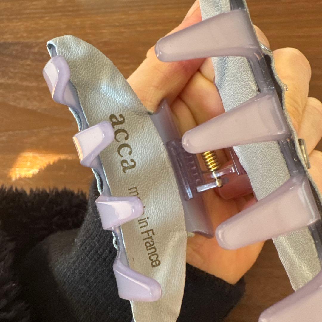 《未使用》acca アッカ 雪の結晶のヘアクリップビジュー付き