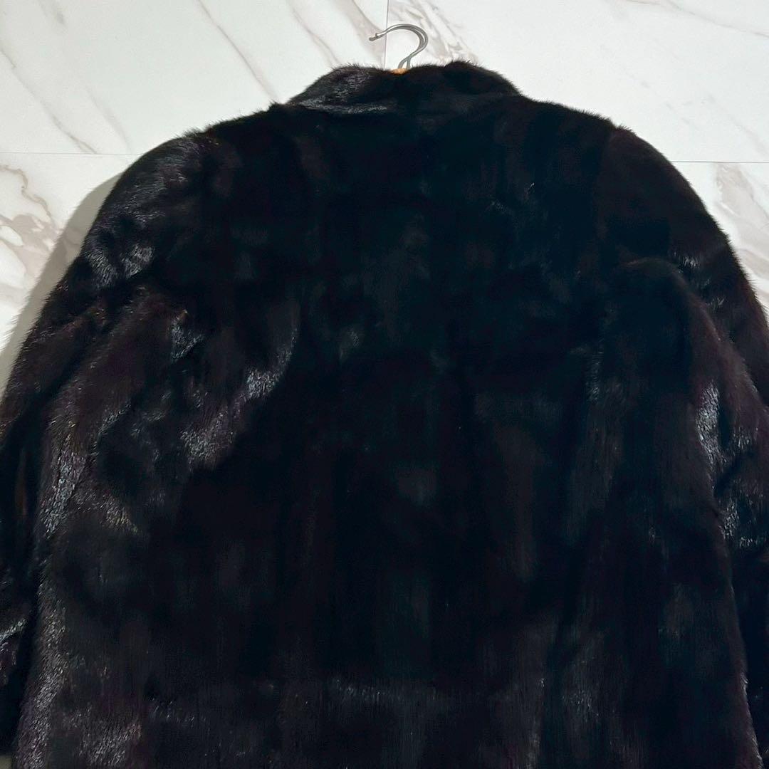 サガミンク ファーコート 毛皮 ロング丈 毛並み◎ ゆったり レディース 11
