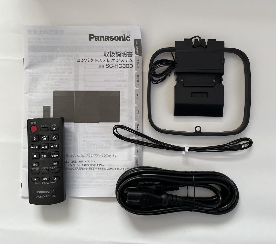 【美品_付属有】パナソニックミニコンポBluetooth対応SC-HC300-W