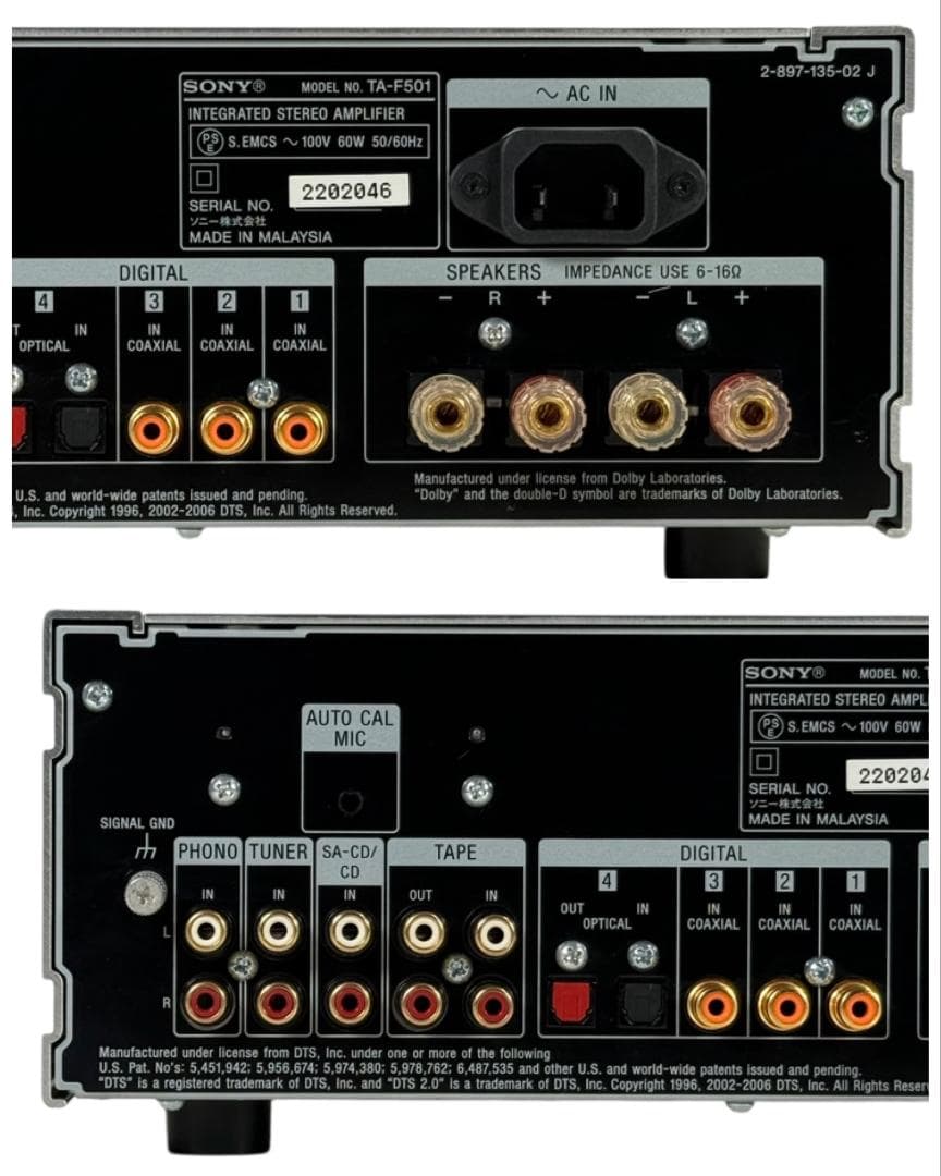 優良美品・ソニー SONY プリメインアンプ TA-F501