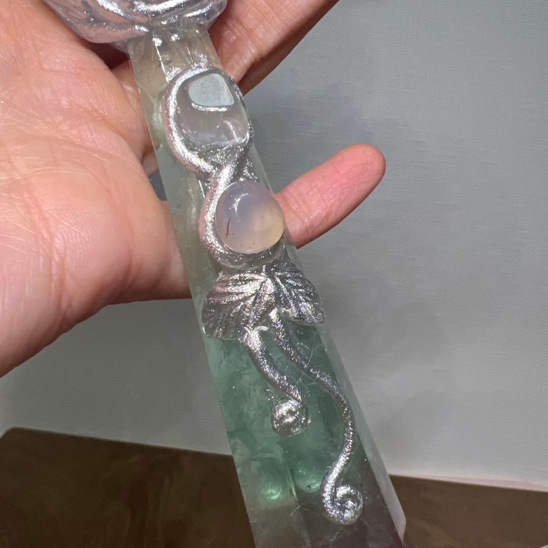 Kdashページ　レインボーフローライトマジックワンド置物　3本まとめ