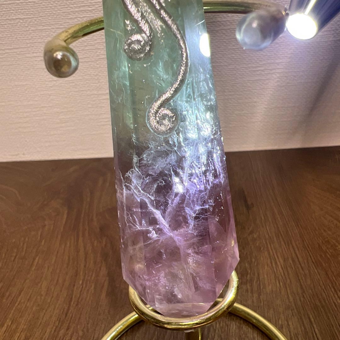 Kdashページ　レインボーフローライトマジックワンド置物　3本まとめ