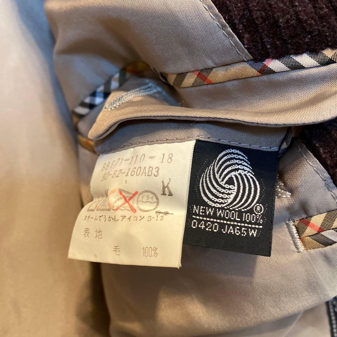 BURBERRYS corduroyブラウン コーデュロイ テーラードジャケット