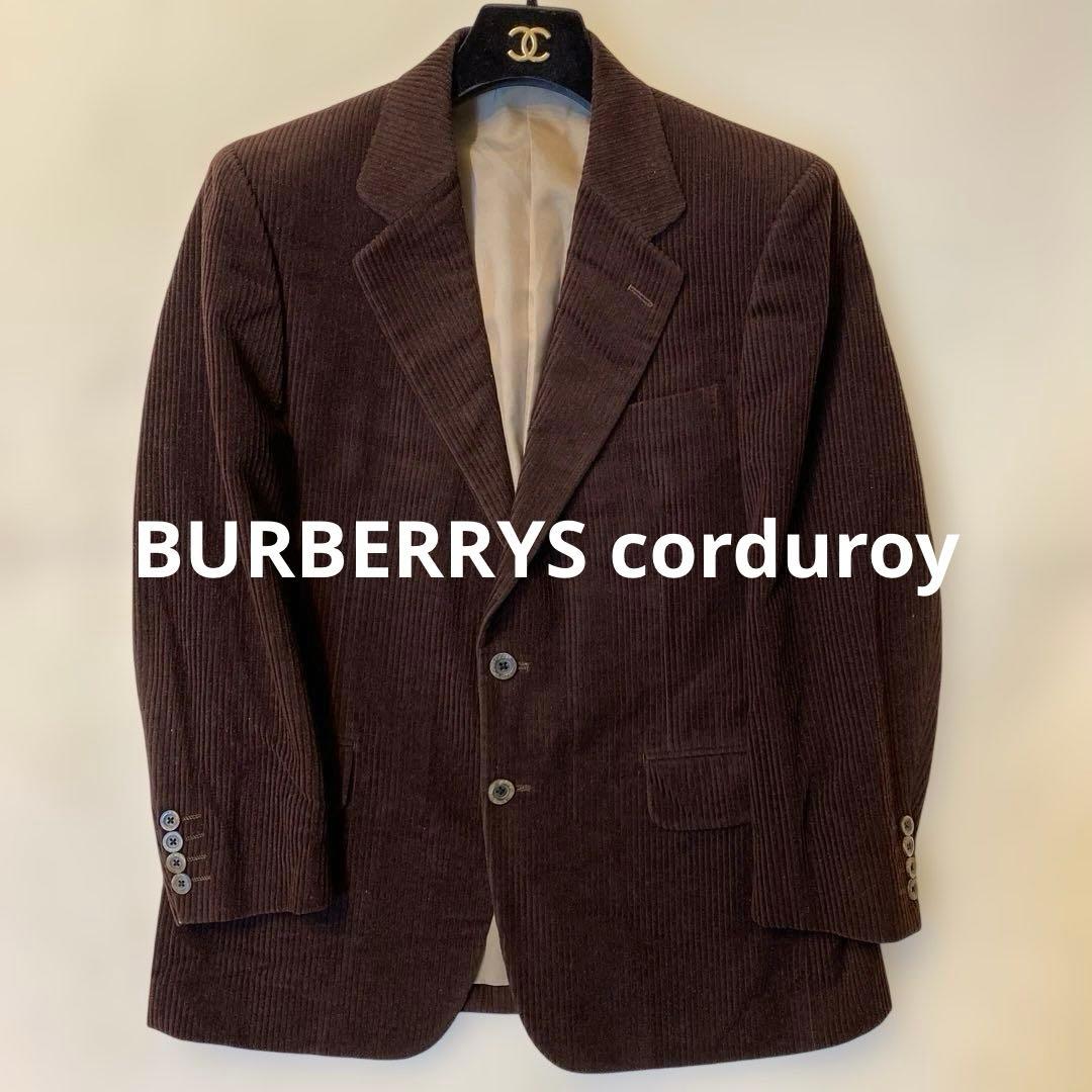 BURBERRYS corduroyブラウン コーデュロイ テーラードジャケット