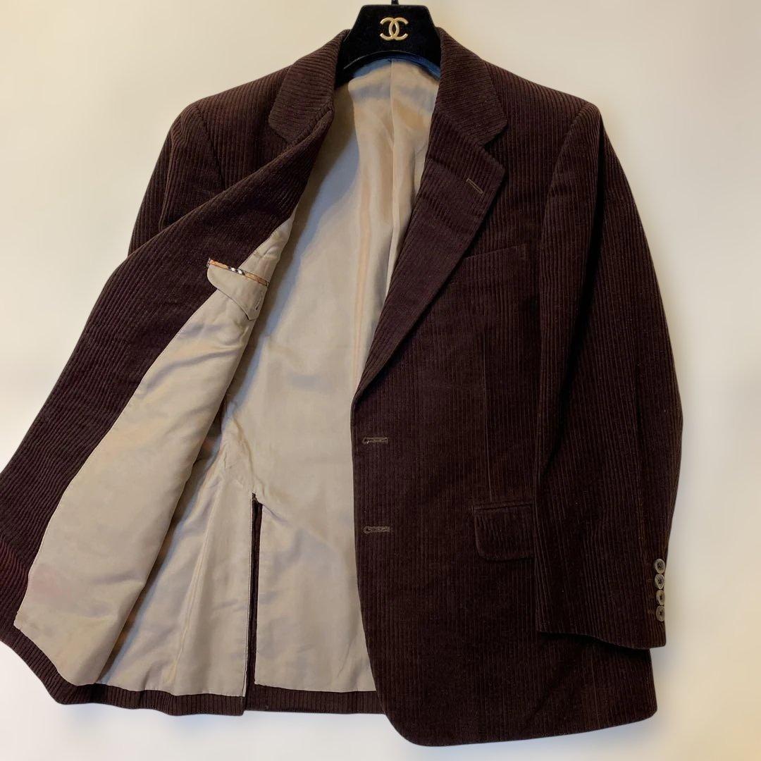 BURBERRYS corduroyブラウン コーデュロイ テーラードジャケット