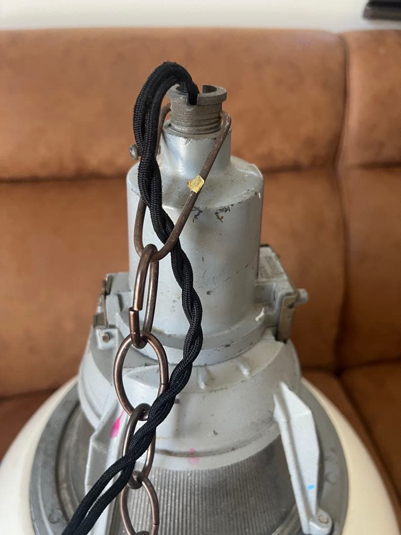 ヴィンテージ 照明 希少 白 インダストリアル 工場