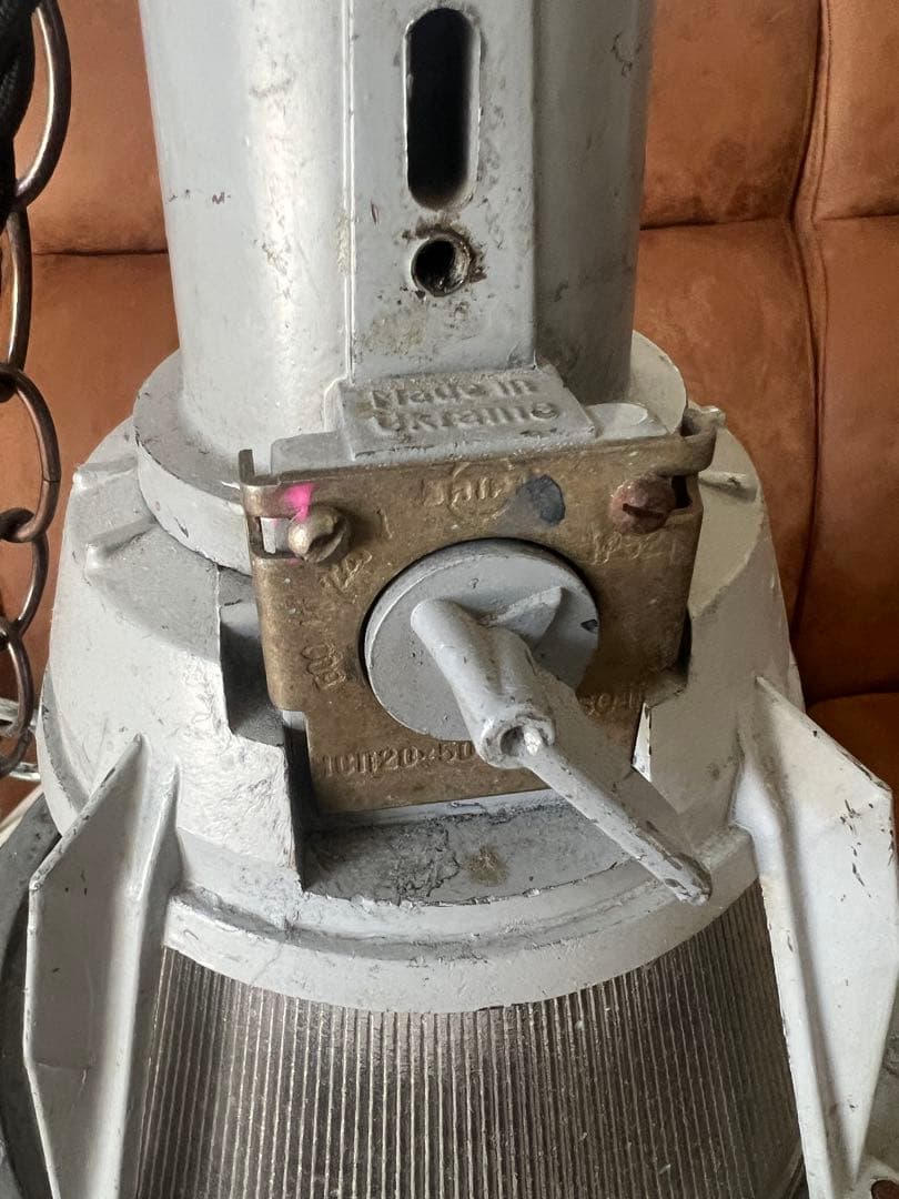 ヴィンテージ 照明 希少 白 インダストリアル 工場