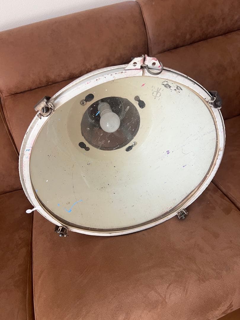 ヴィンテージ 照明 希少 白 インダストリアル 工場