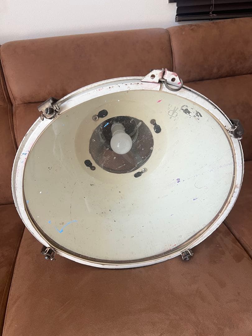 ヴィンテージ 照明 希少 白 インダストリアル 工場