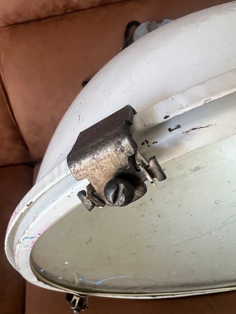 ヴィンテージ 照明 希少 白 インダストリアル 工場