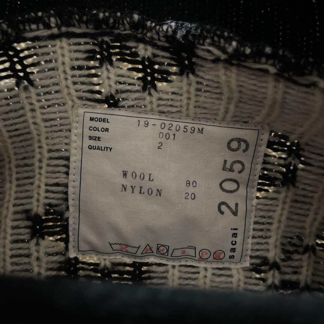 sacai サカイ floral pullover knit sweater 2