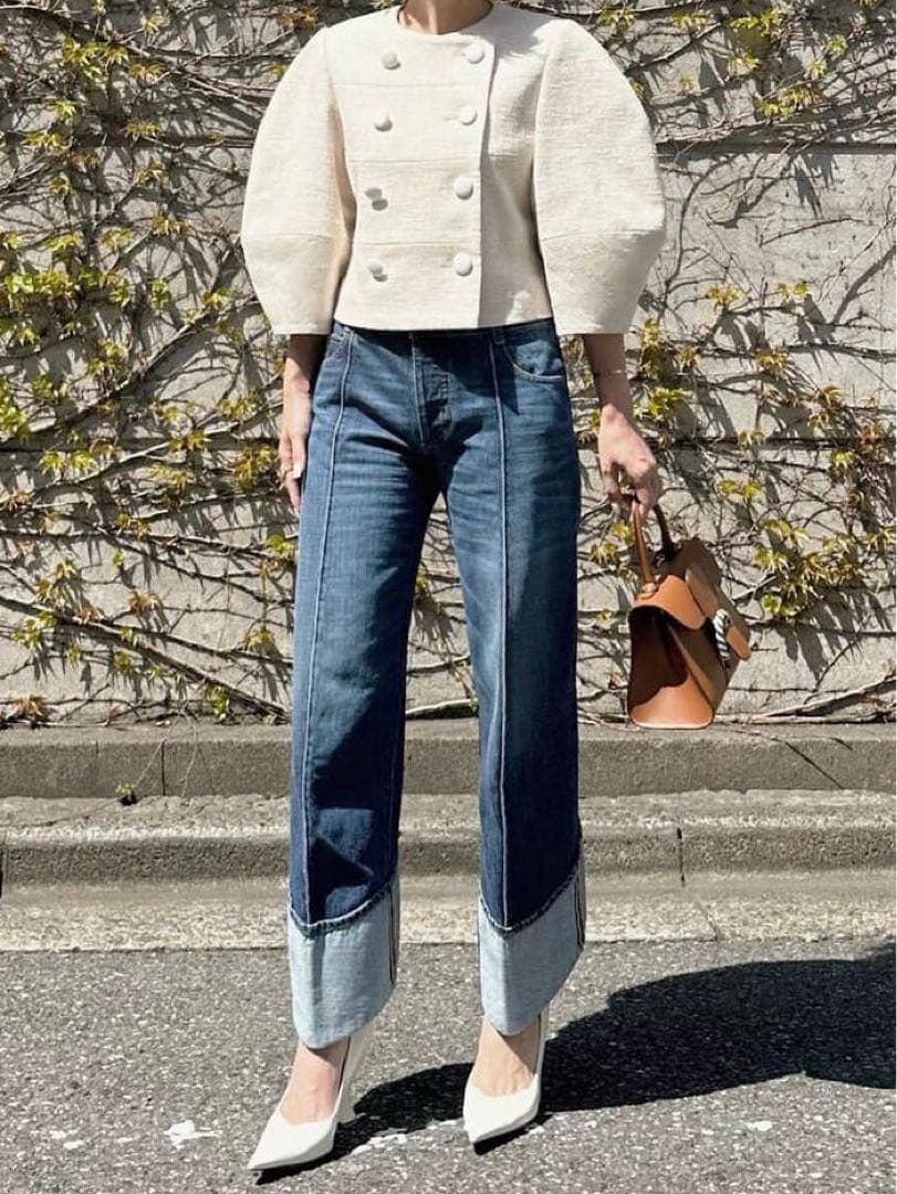 美品✨Cygne シーニュツイードジャケット Lydie ベージュ