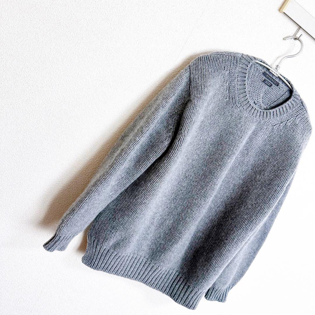 【 BEGG × CO 】　カシミヤ　スコットランド製　グレー　ニット　美品