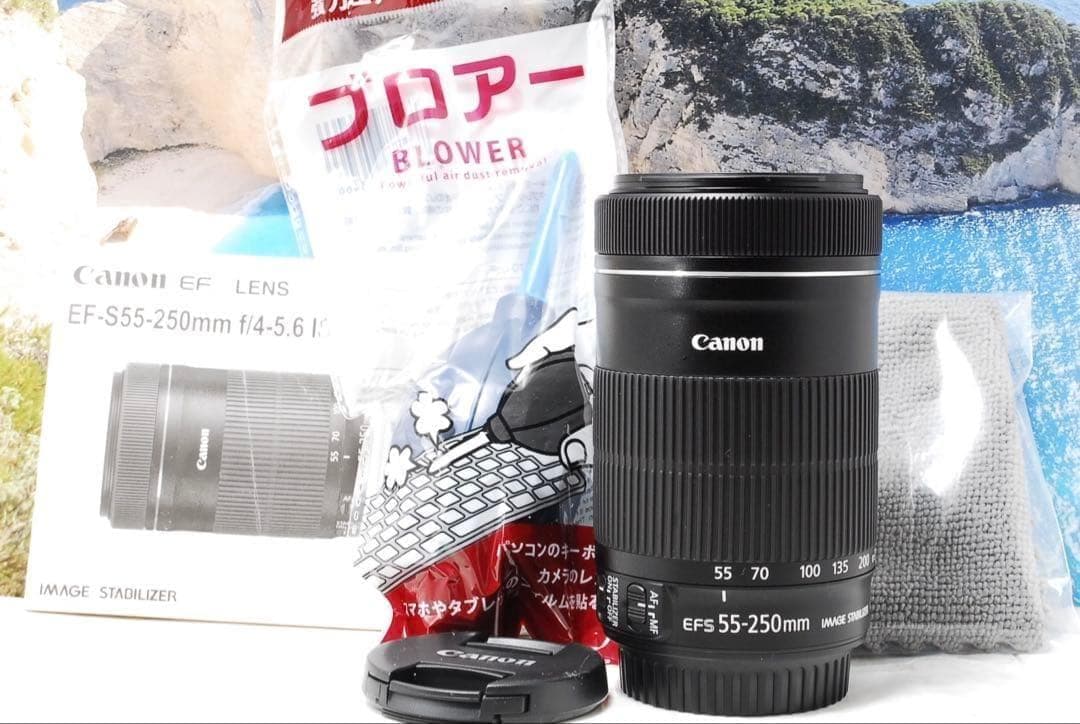 美品❤️Canon EF-S 55-250mm IS STM 手ぶれ補正 望遠