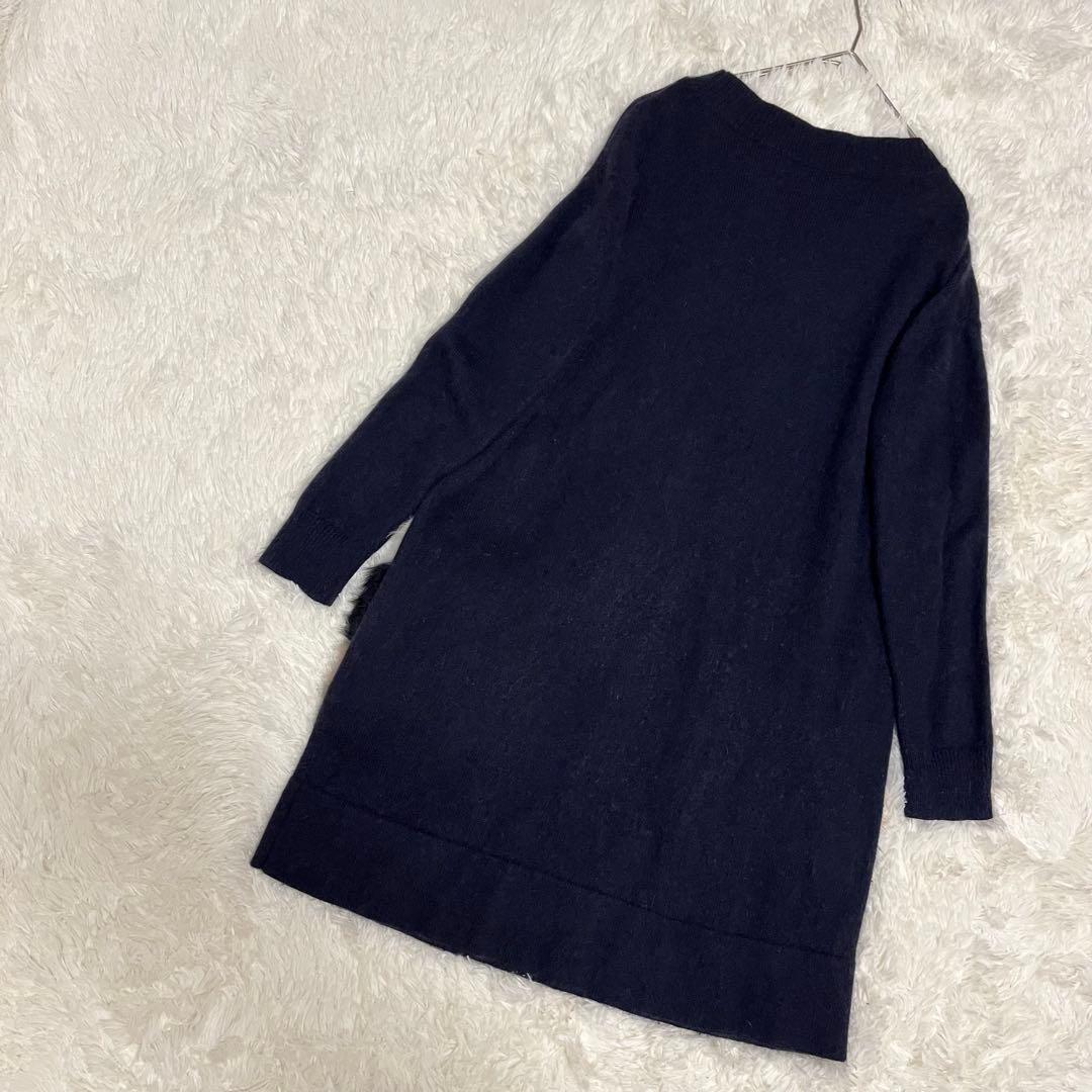 GRACE CONTINENTAL FOXファーアンゴラ混 ワンピース36