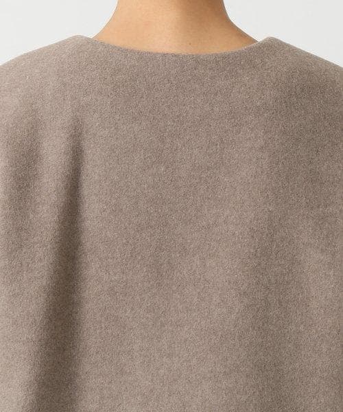 ★美品★ Noble ノーブル W/Ny ZIP ノーカラーコート