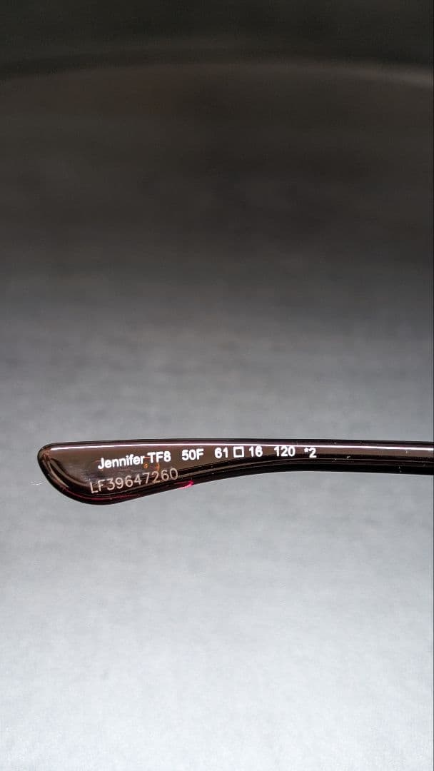 【良品】TOM FORD トムフォード サングラス jennifer TF8